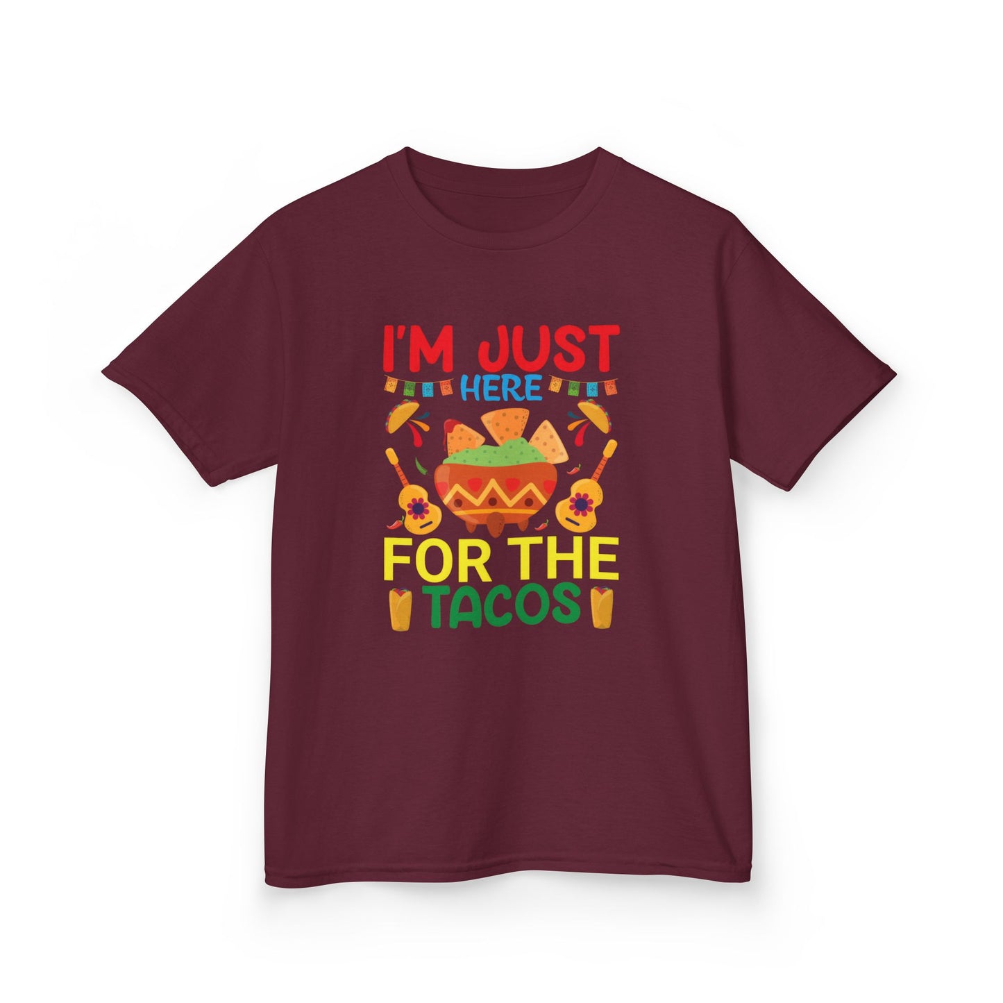 Kids Taco Lover Tee - I'm Just Here for the Tacos