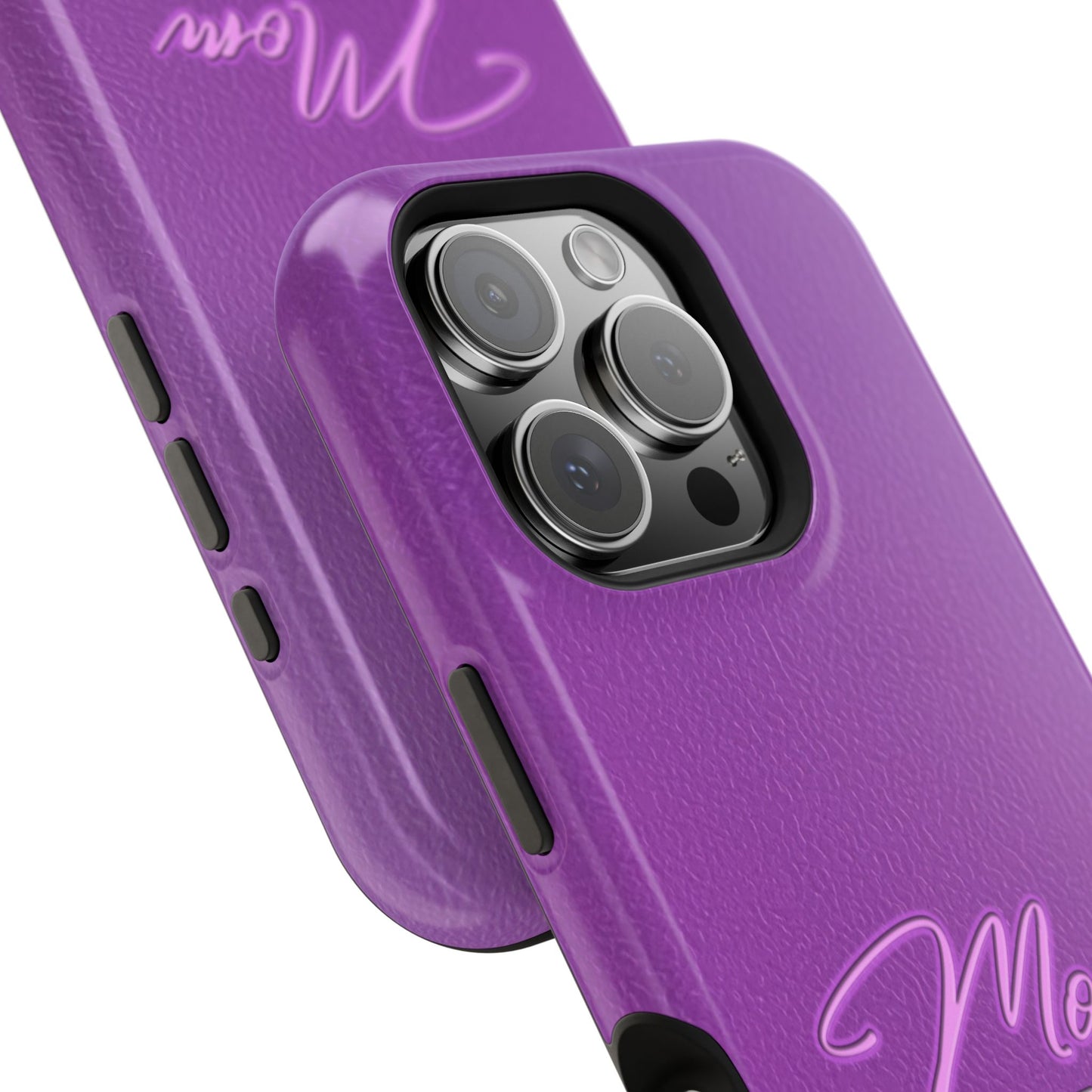 Mom On Duty Impact-Resistant Case, Purple Case for Mothers
