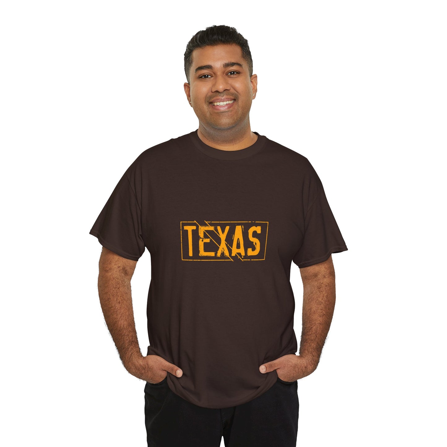 Texas Pride Unisex Heavy Cotton Tee - Casual Black T-Shirt for Texans