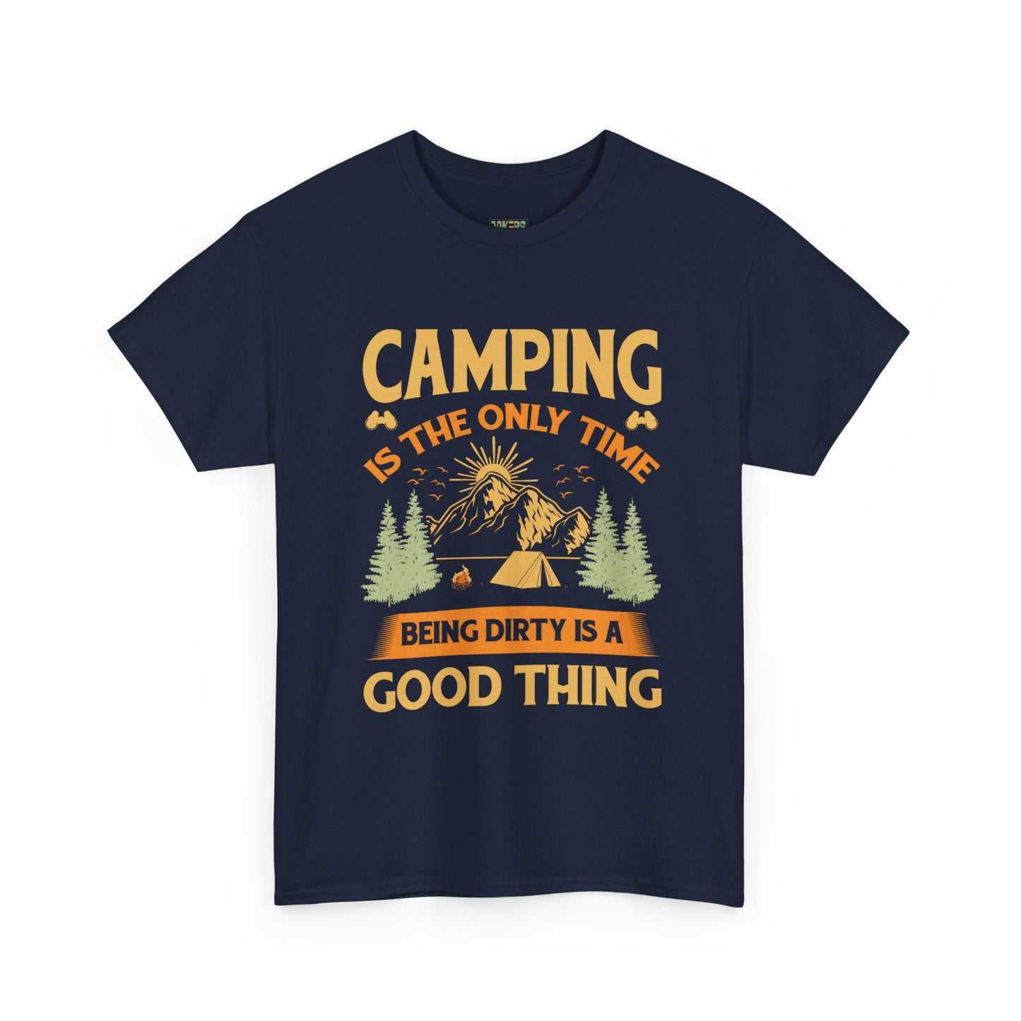 Camping Vibes Unisex Heavy Cotton Tee - "Being Dirty is a Good Thing"