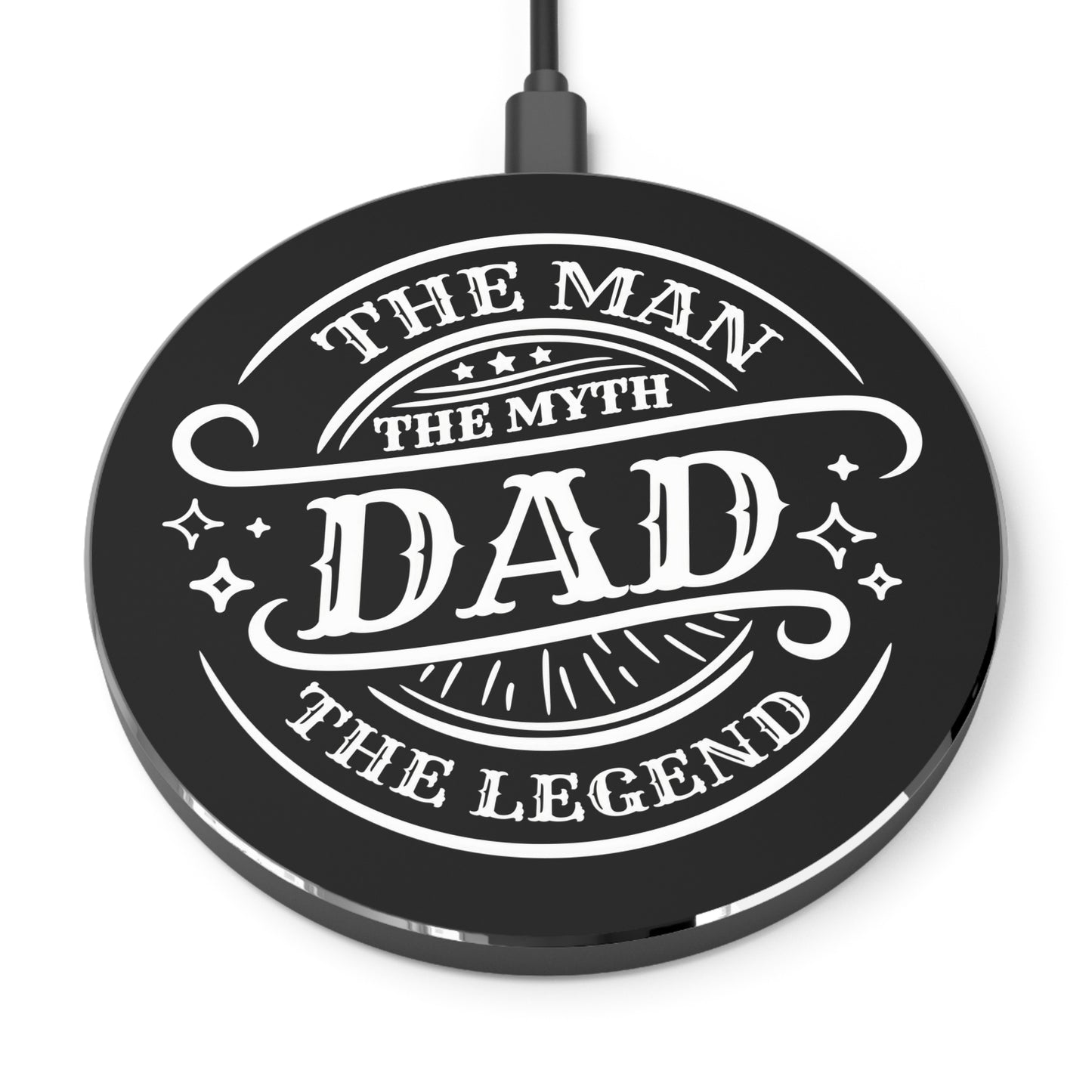 Dad Legend 10W Qi Certified Fast Wireless Charging Pad