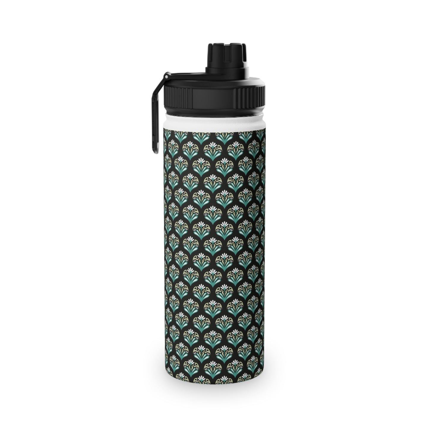 Classic Charm Stainless Steel Water Bottle, Sports Lid