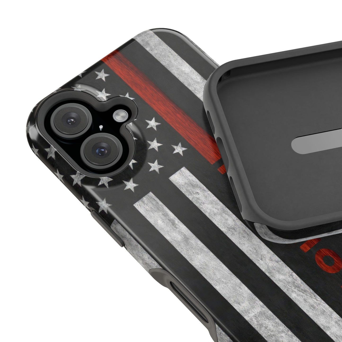 Red Line Magnetic Phone Cases, Firefighter Gift