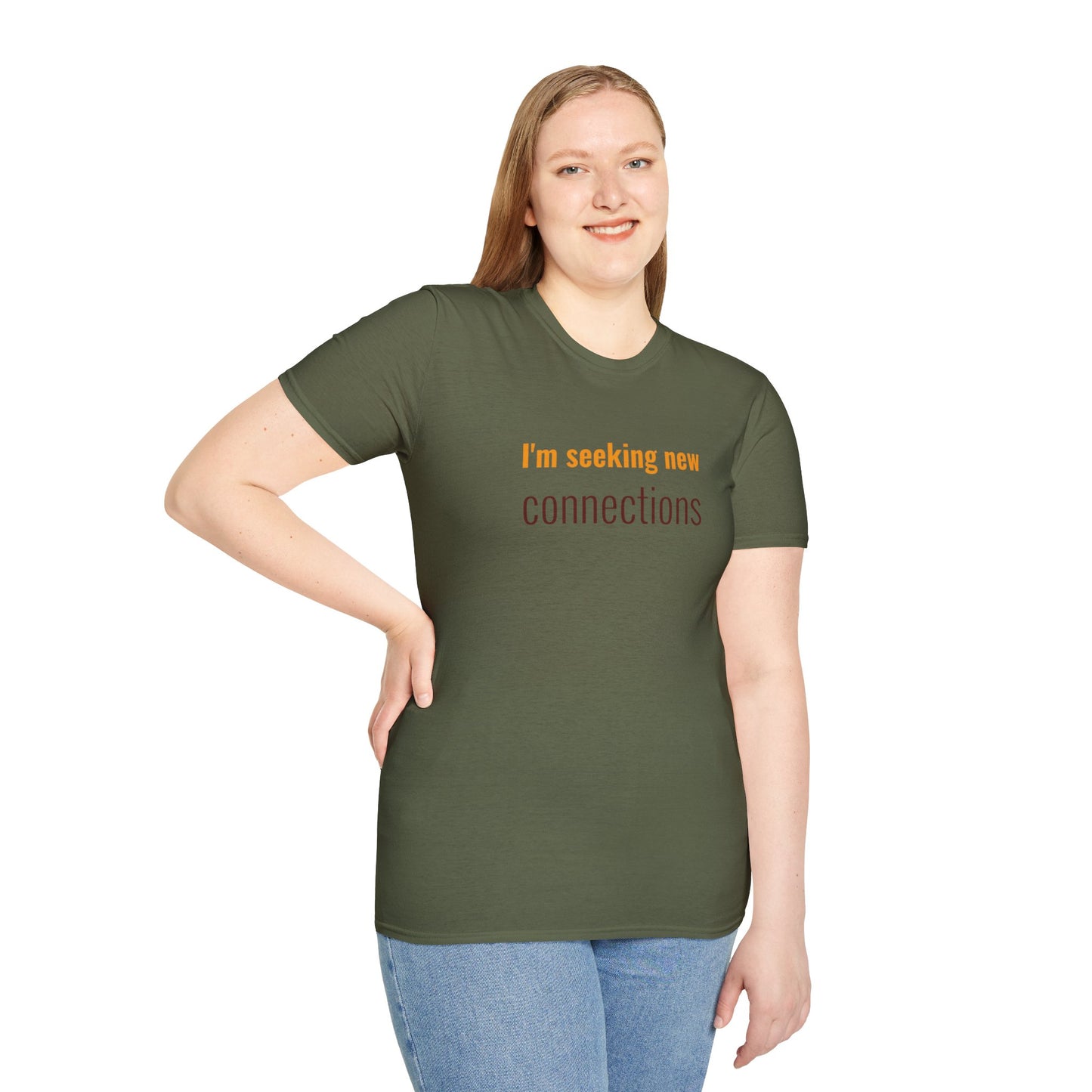 I'm Seeking New Connection Unisex Softstyle T-Shirt