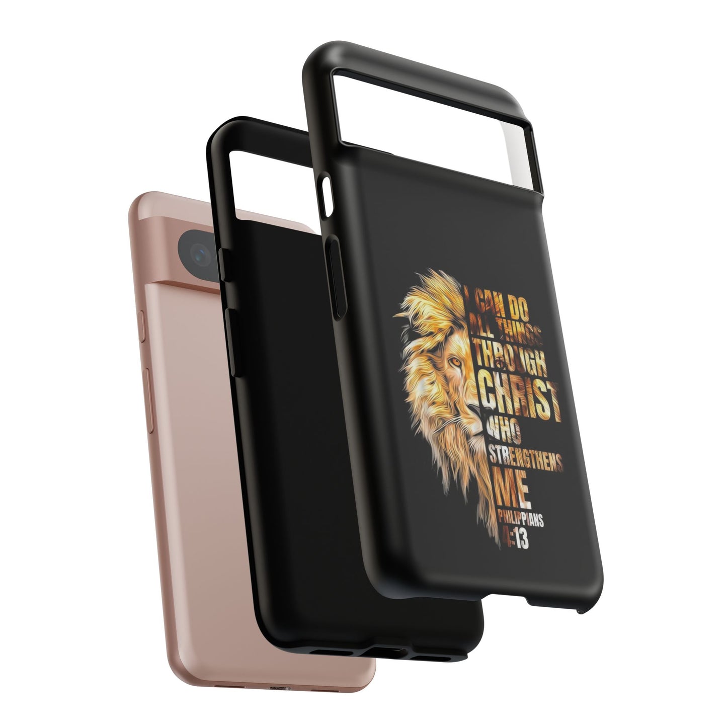 Inspirational Lion  Google Pixel Phone Case, Strength & Faith, Christian Accessories