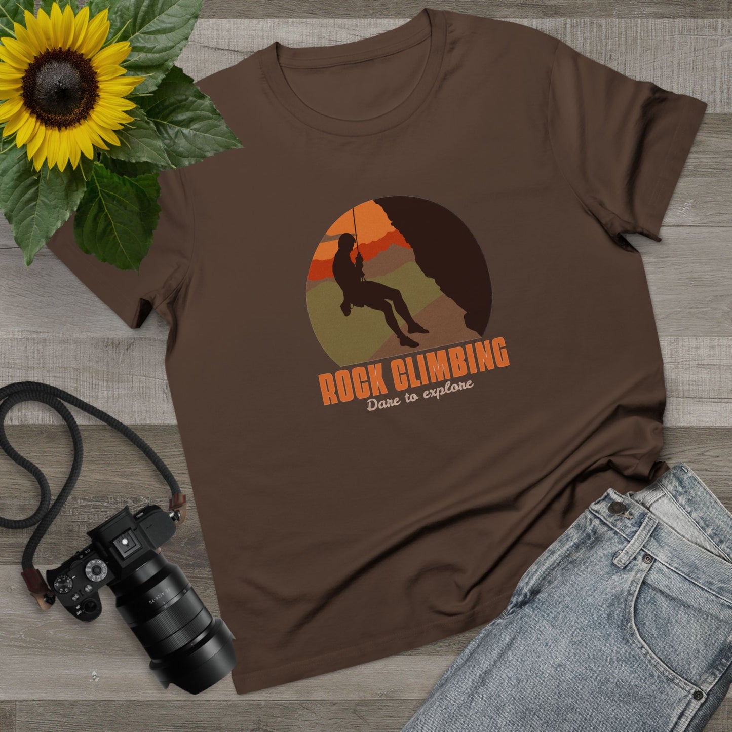 Rock Climbing Dare To Explore Women’s Maple Tee