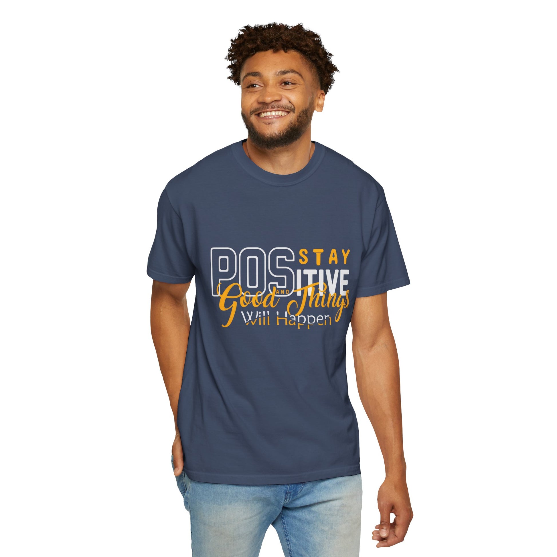 Unisex Positive Vibe T-Shirt - Stay Positive Good Things Will Happen