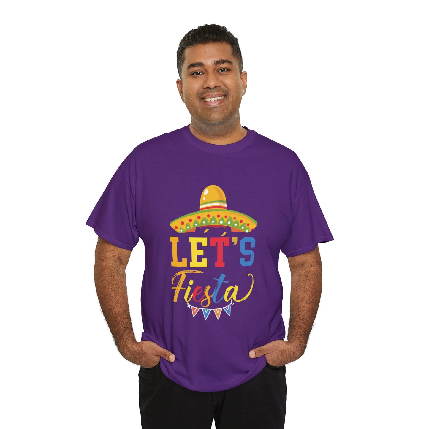 Let's Fiesta Unisex Heavy Cotton Tee - Fun Party T-Shirt for Celebrations