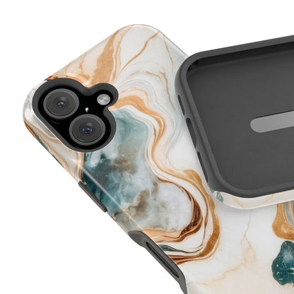 Stylish Magnetic Phone Cases, Abstract Marble Design for Everyday Use