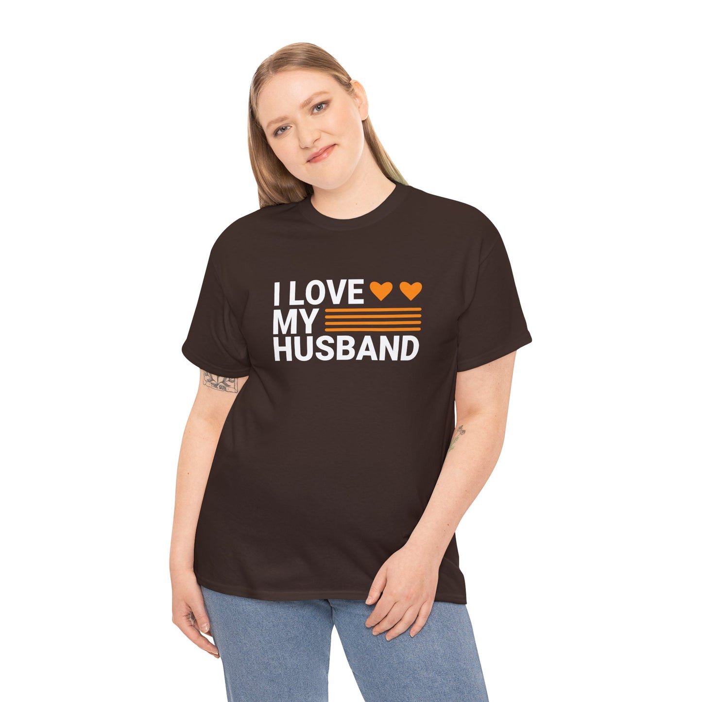 Love My Husband Unisex Heavy-Cotton Tee - Cute Casual Shirt