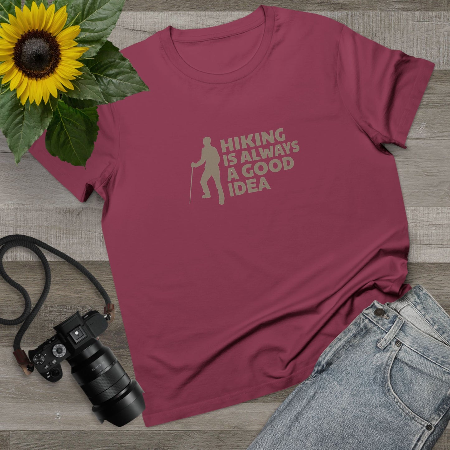 Hiking Is Always A Good Idea Women’s Maple Tee