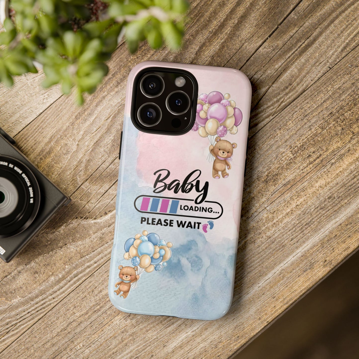 Cute Baby Loading Phone Case for iPhone - Maternity Cover for Pregnancy Reveal or Baby Shower