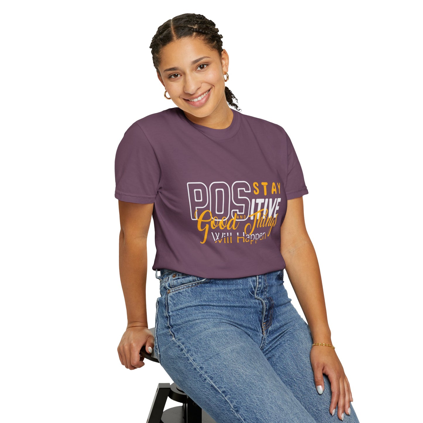 Unisex Positive Vibe T-Shirt - Stay Positive Good Things Will Happen