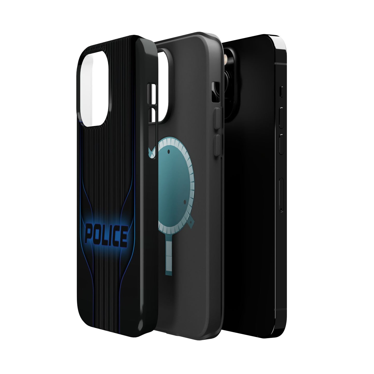 Police Magnetic Phone Cases, Blue Light