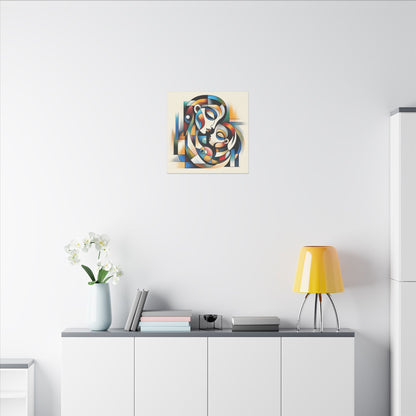 Motherhood in Shapes - Canvas Print