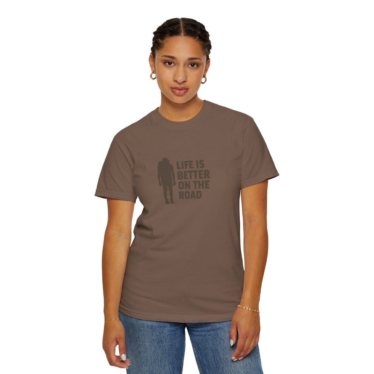 Life Is Better On The Road Unisex Garment-Dyed T-shirt