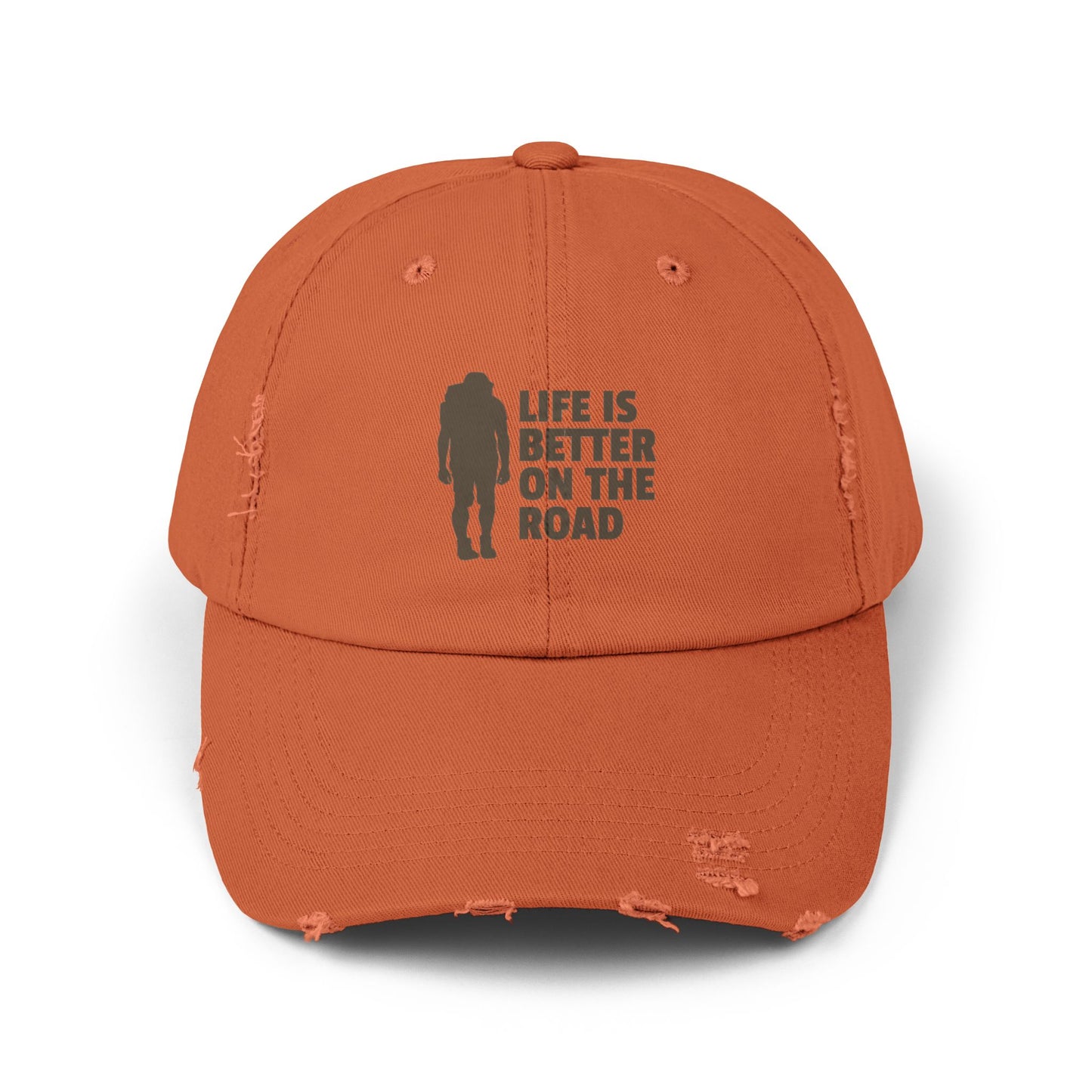 Life Is Better On The Road Unisex Distressed Cap