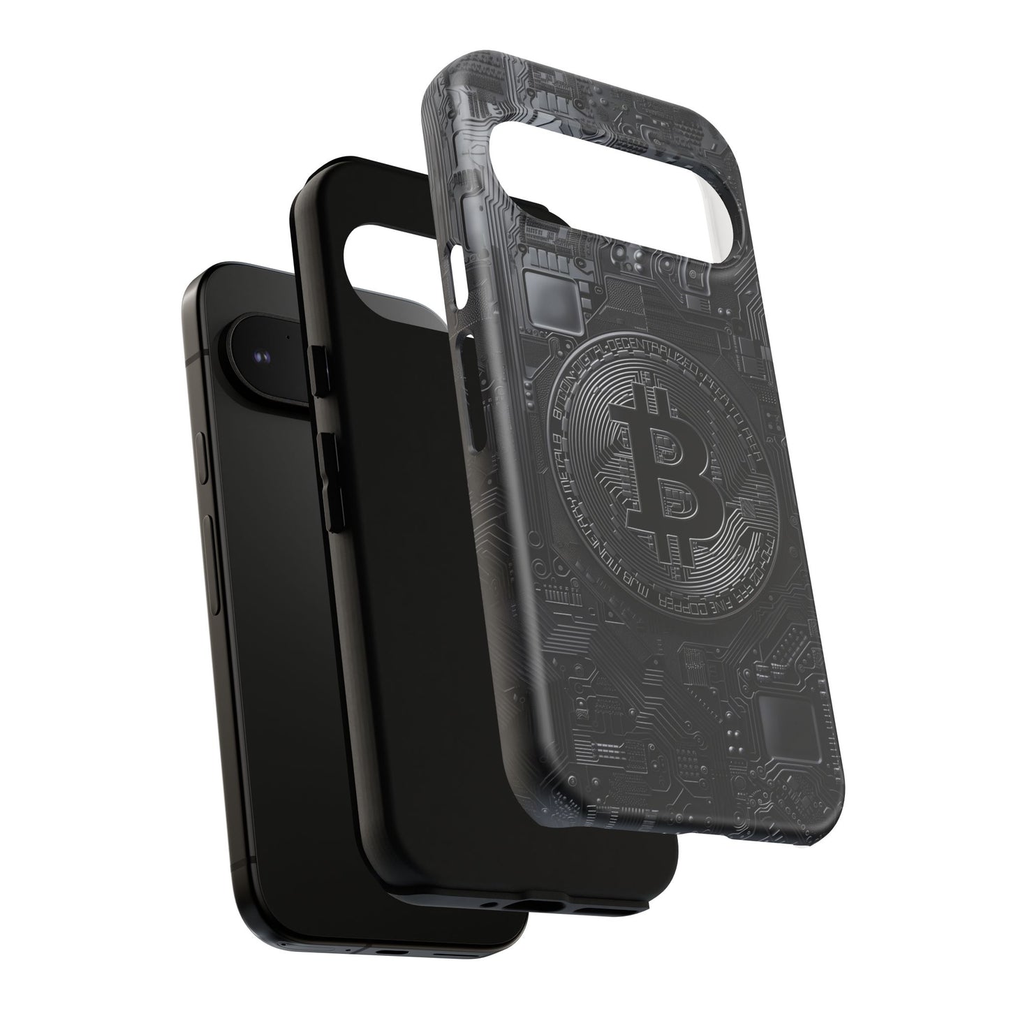 Bitcoin Google Pixel Tough Phone Case, Cryptocurrency Protection Cover