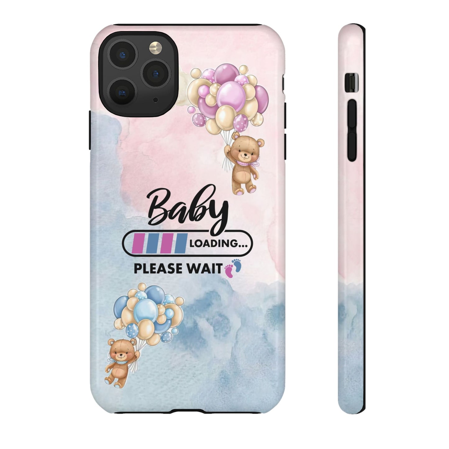 Cute Baby Loading Phone Case for iPhone - Maternity Cover for Pregnancy Reveal or Baby Shower