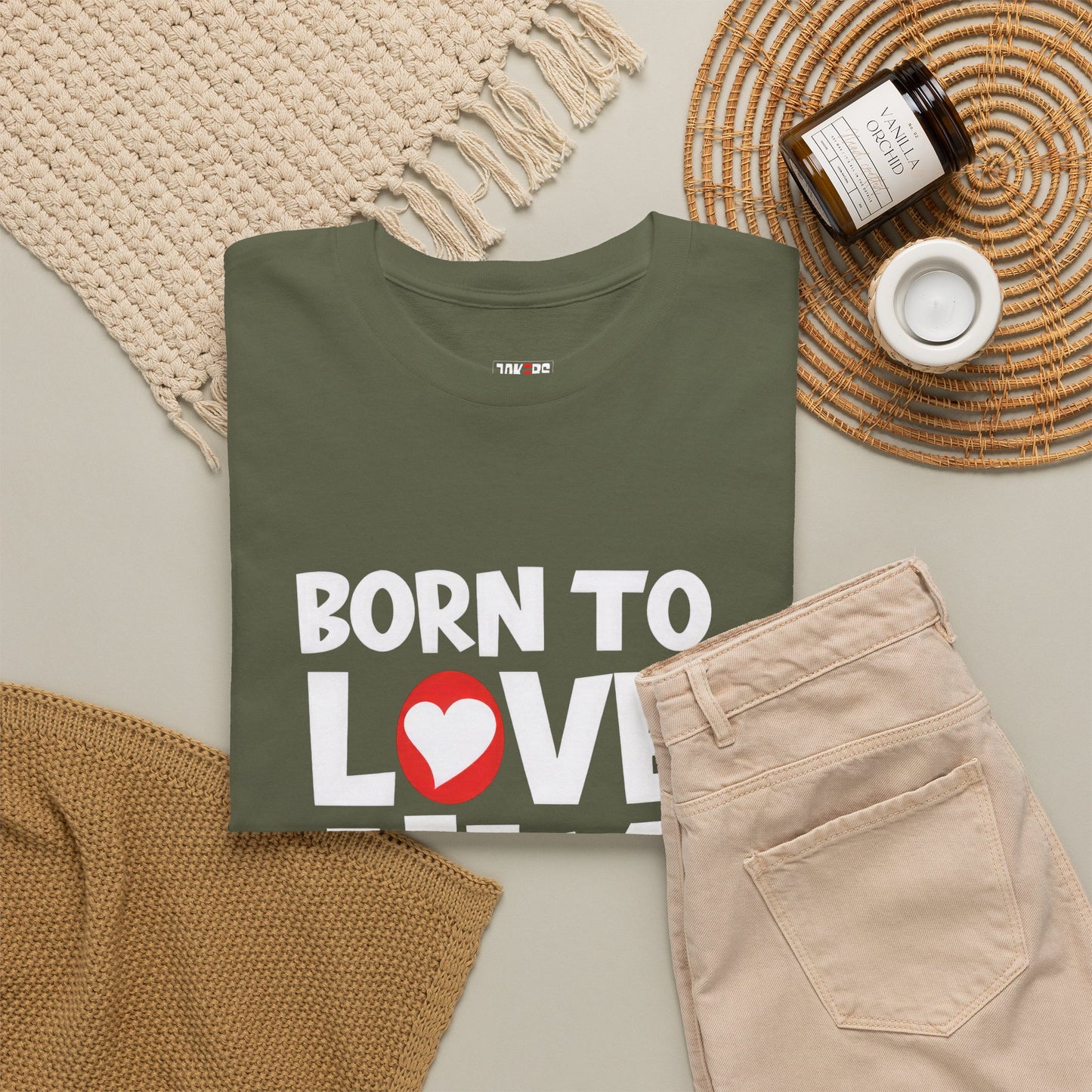 Born To Love Him Tee, Romantic Valentine T-Shirt for Couples, B Part
