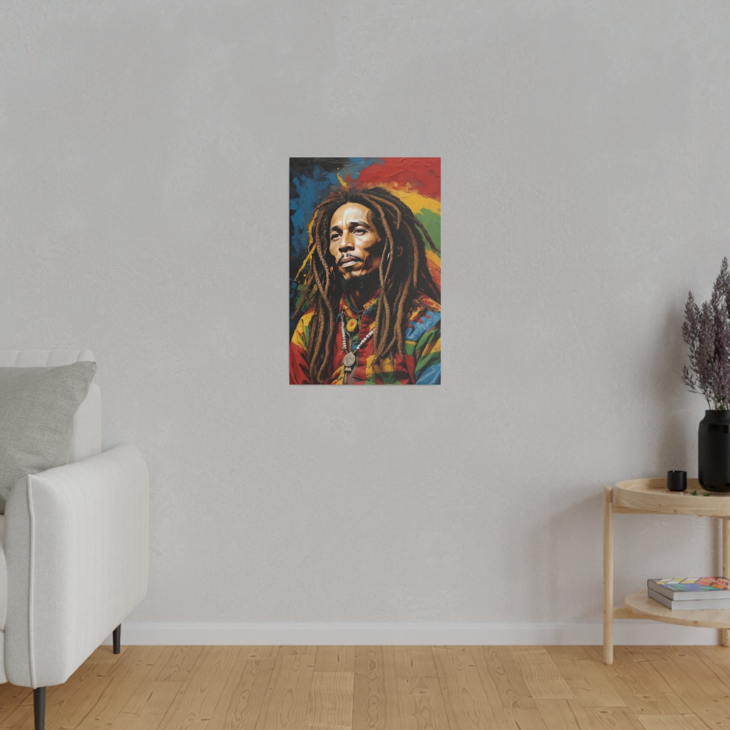 Rasta Matte Canvas, Stretched, 0.75"