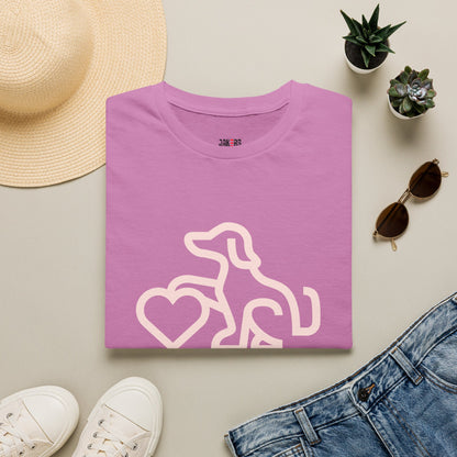 Dog Lover Unisex T-Shirt - At Least My Dog Loves Me