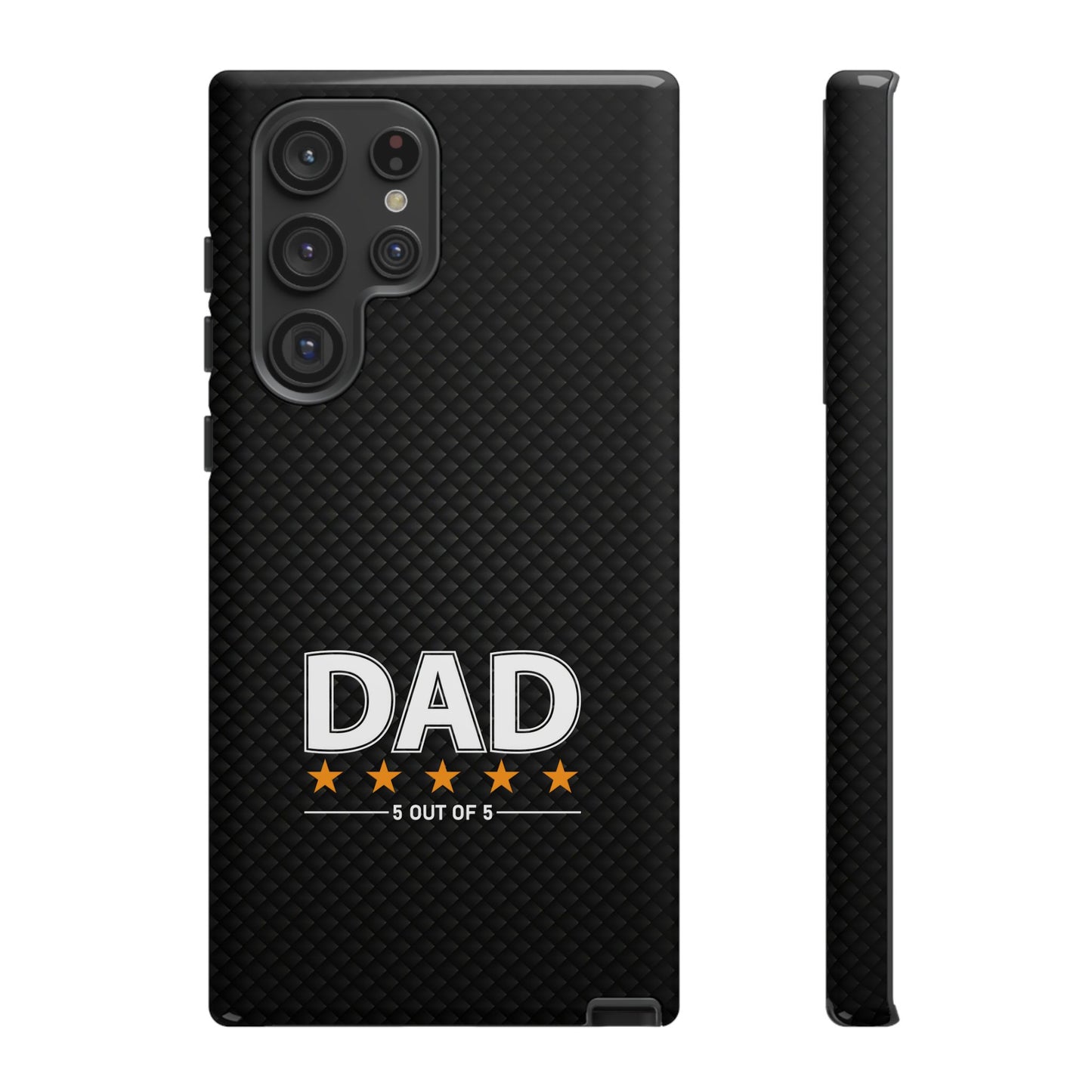 5-Star Dad Samsung Phone Case - Tough Black Cover for Father's Day