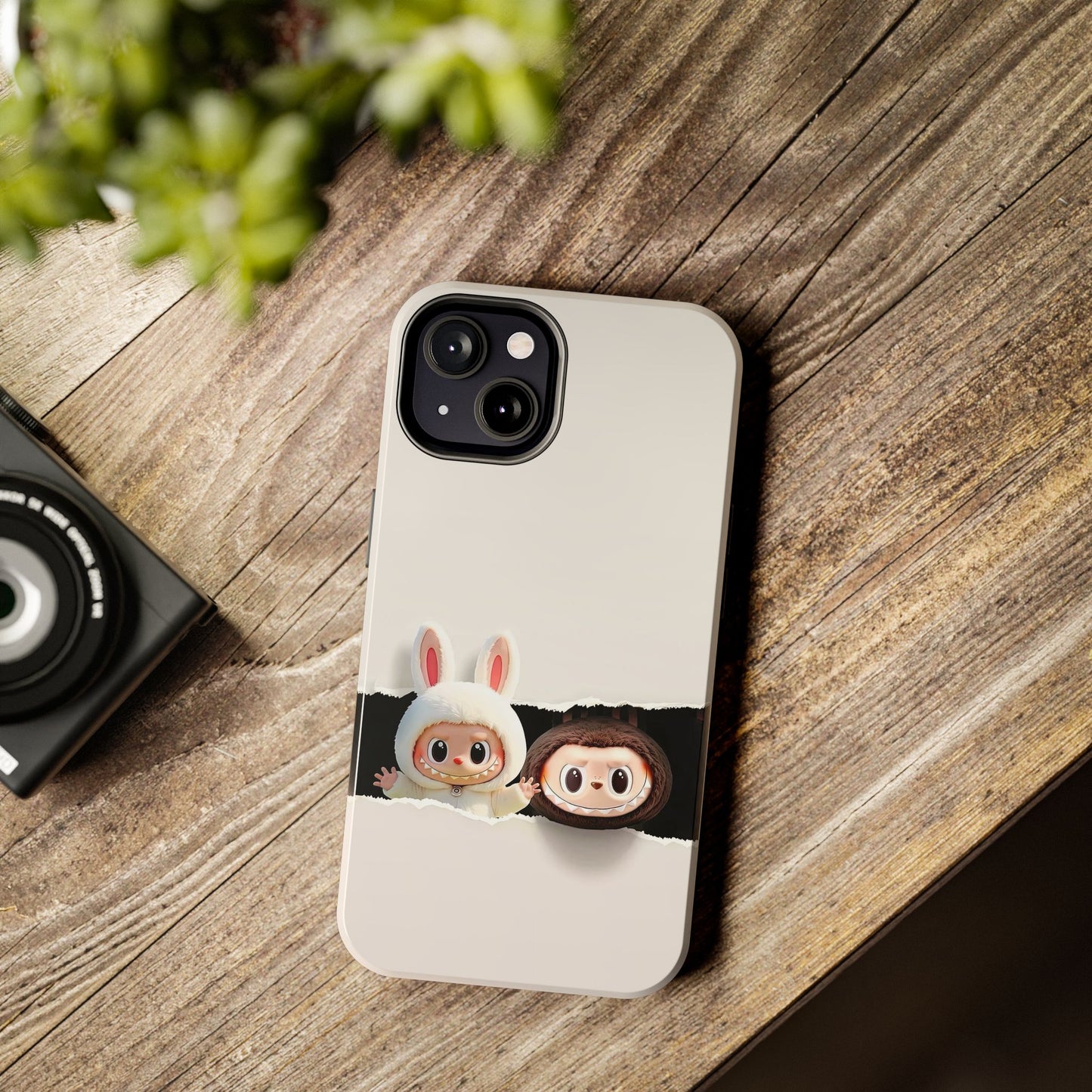 The Monsters Tough Case for iPhone Models and Variations – Dual Layer Protective Cover, Playful Design, Cute Mobile Accessory