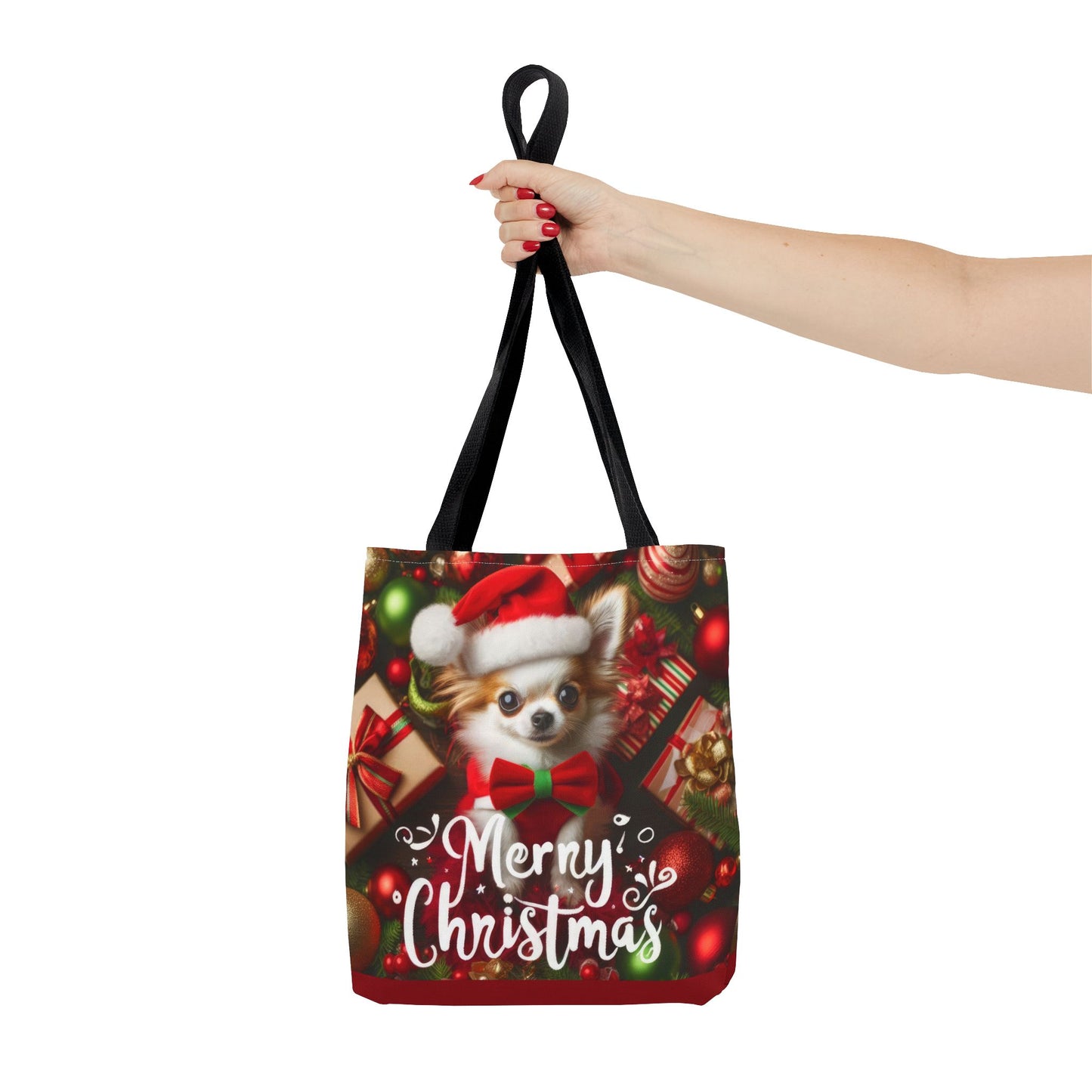 Merry Chihuahua Tote Bag (AOP)