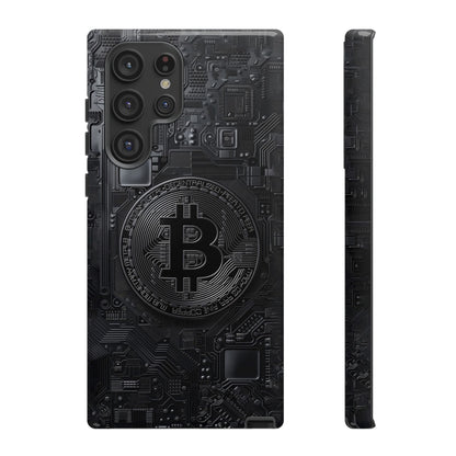 Bitcoin Samsung Tough Phone Case, Cryptocurrency Protection Cover