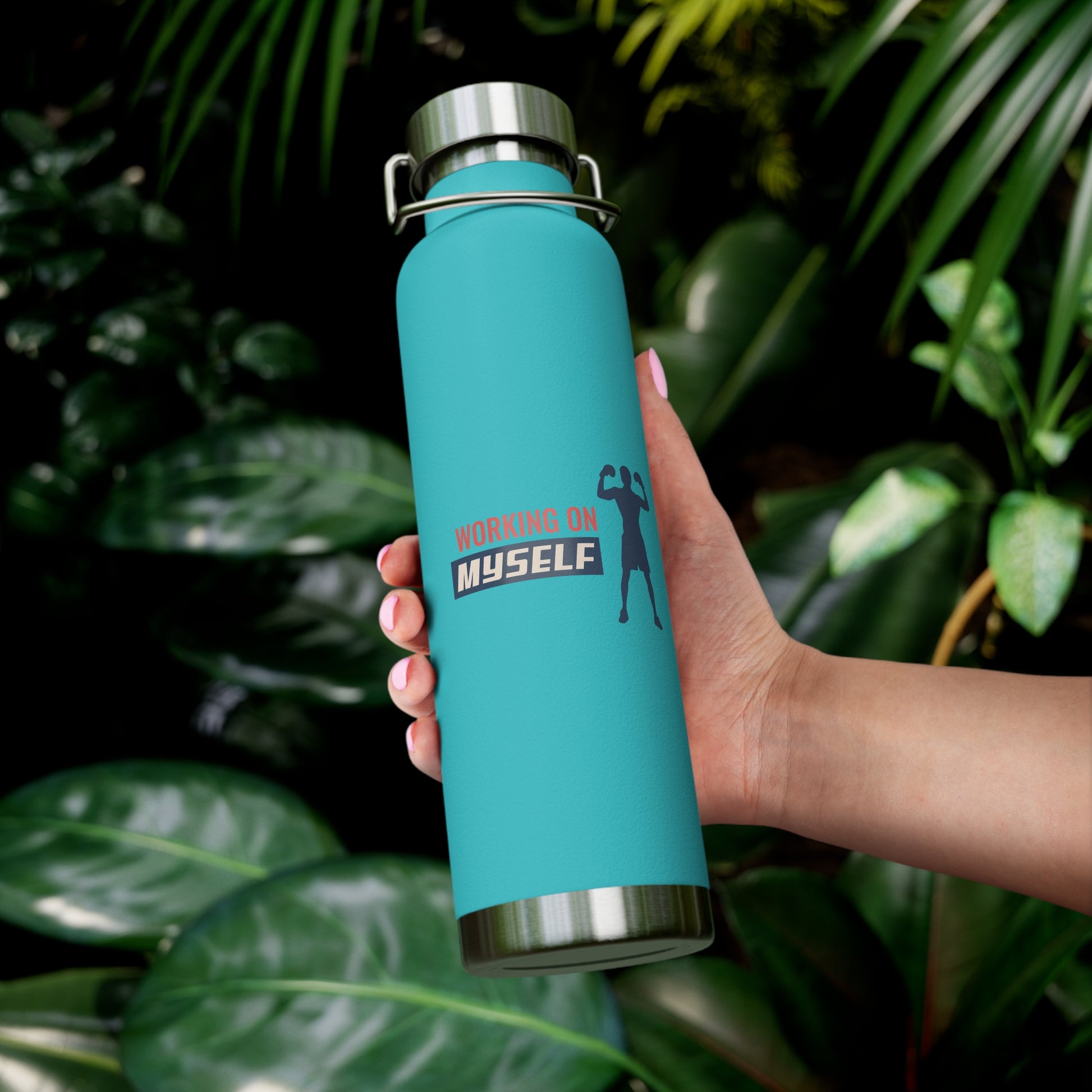 Working On Myself Insulated Bottle, 22oz