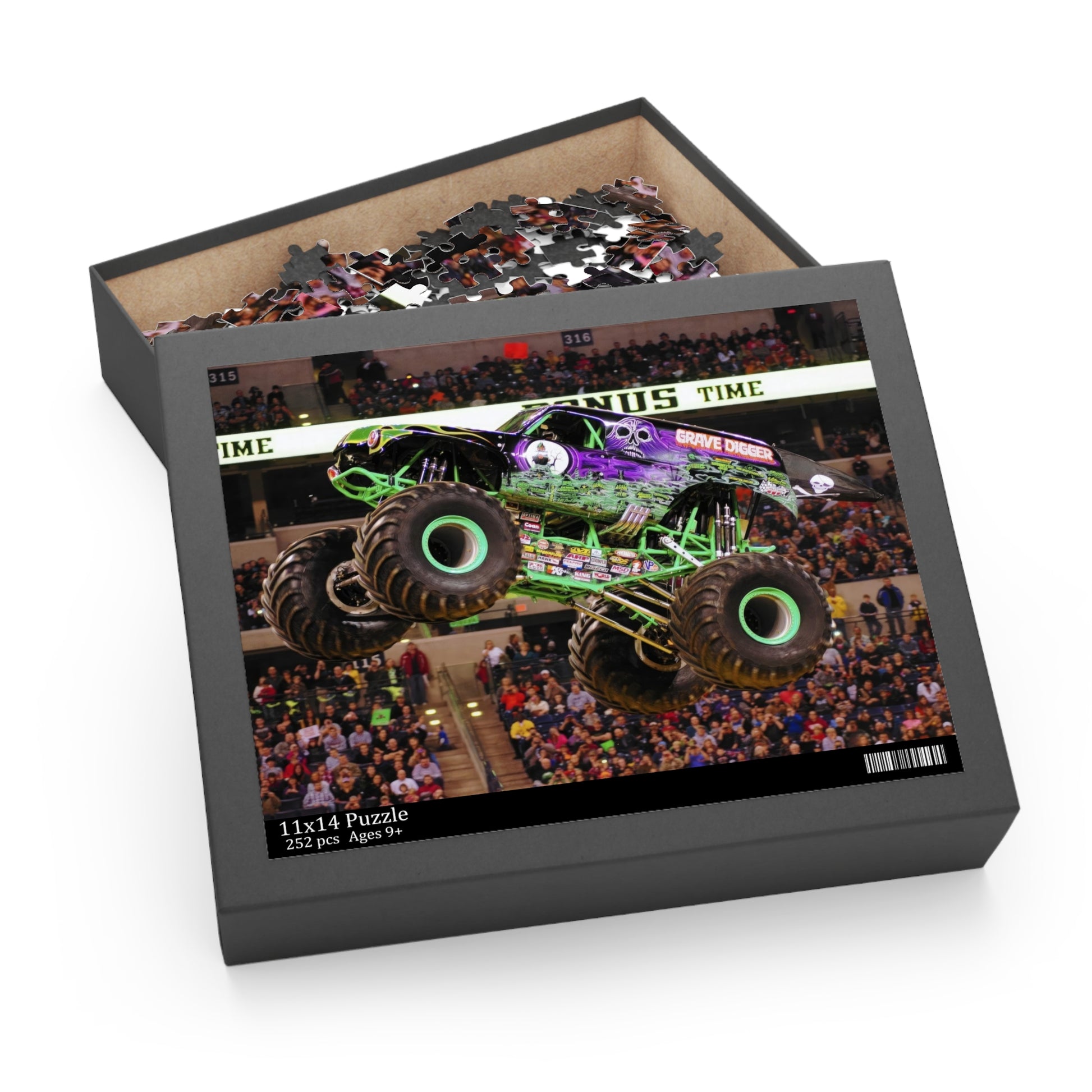 Grave Digger Monster Truck Puzzle - 120, 252, or 500-Piece Fun for Kids & Adults