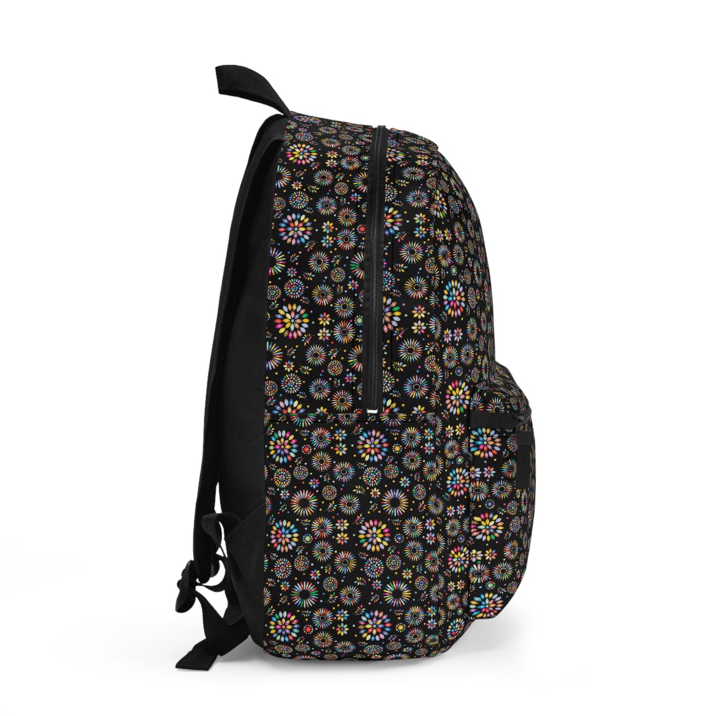 Vibrant Vibes: Happy Color Backpack / Black