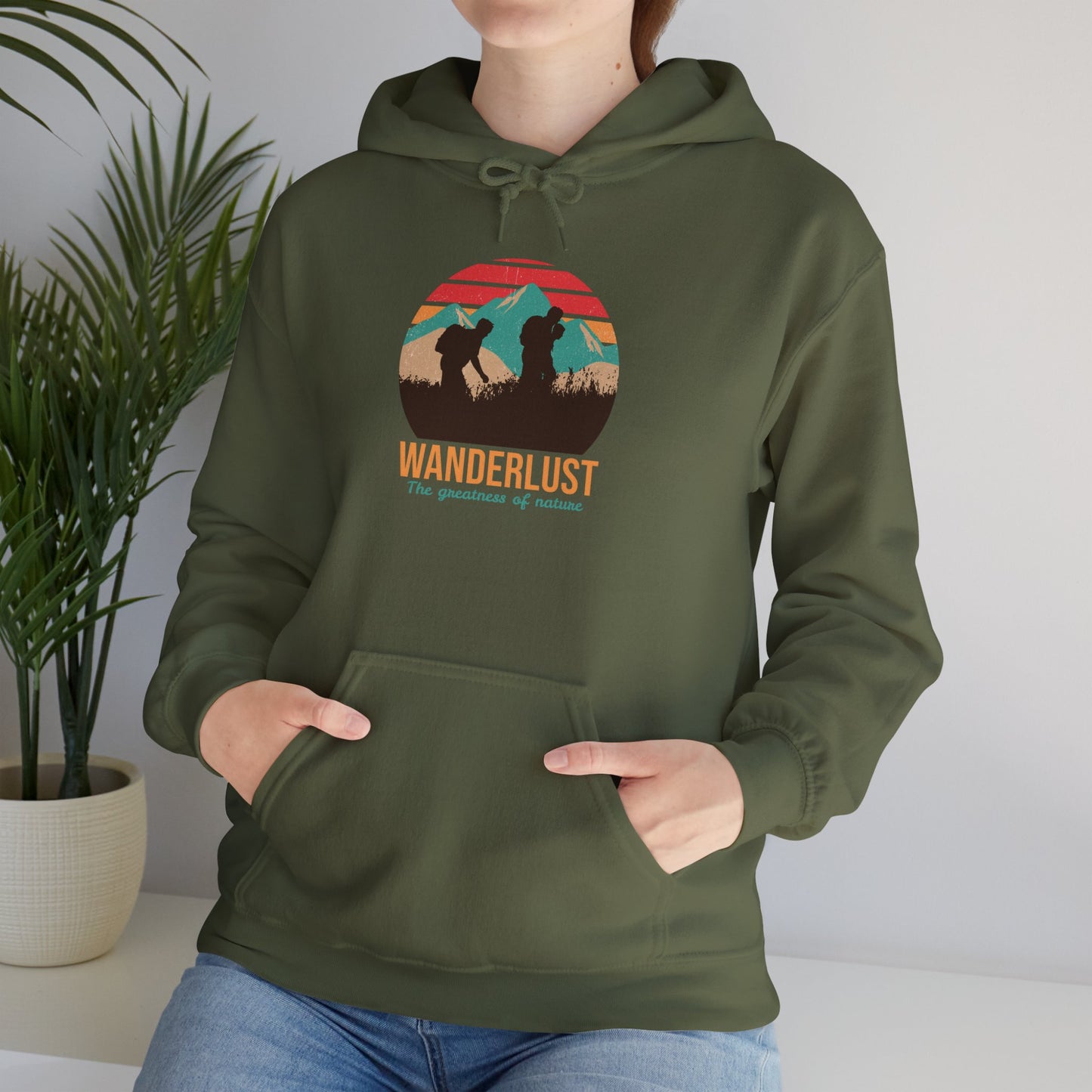 Wanderlust The Greatness Of Nature Unisex Heavy Blend™ Hooded Sweatshirt