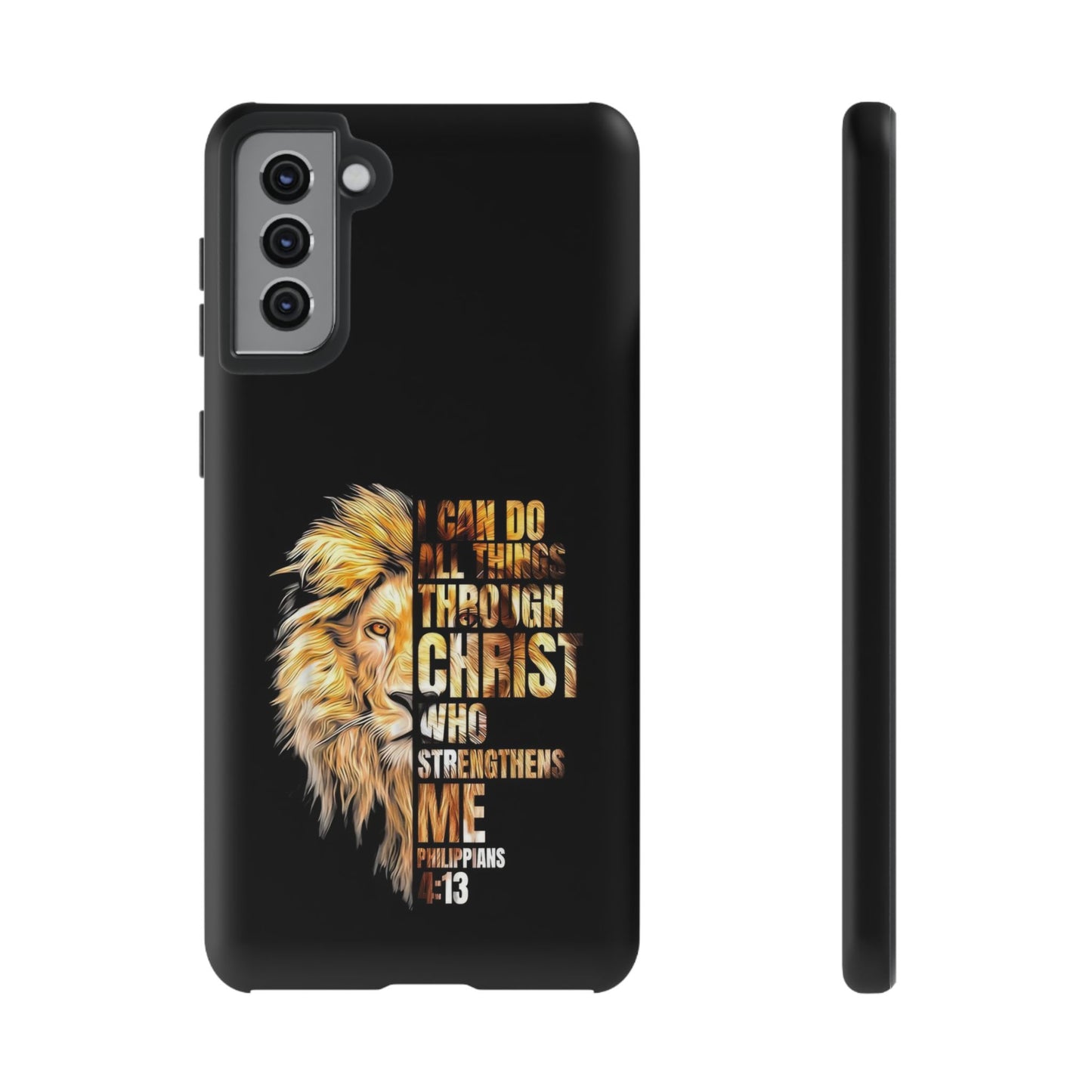 Inspirational Lion  Samsung Phone Case, Strength & Faith, Christian Accessories