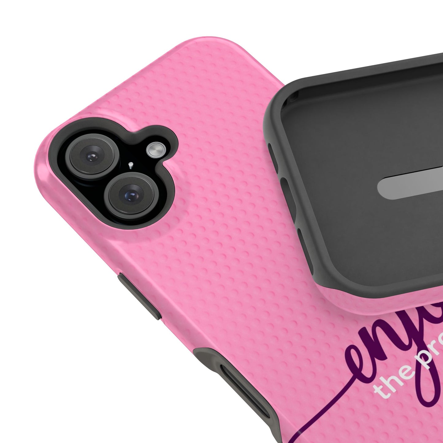 Enjoy the Process Magnetic Case - Motivational Pink Phone Cover for Women