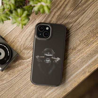 Edgy Gorilla Magnetic iPhone Case, Unique Cell Phone Cover