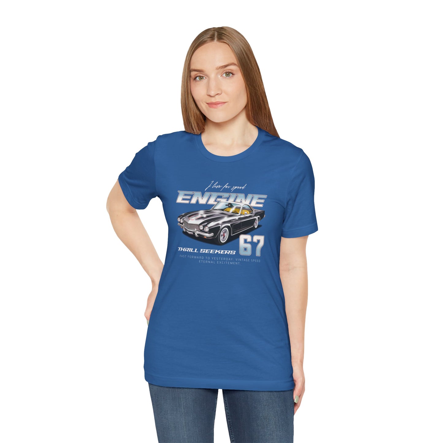 I Live For Speed Engine Unisex Jersey Short Sleeve Tee