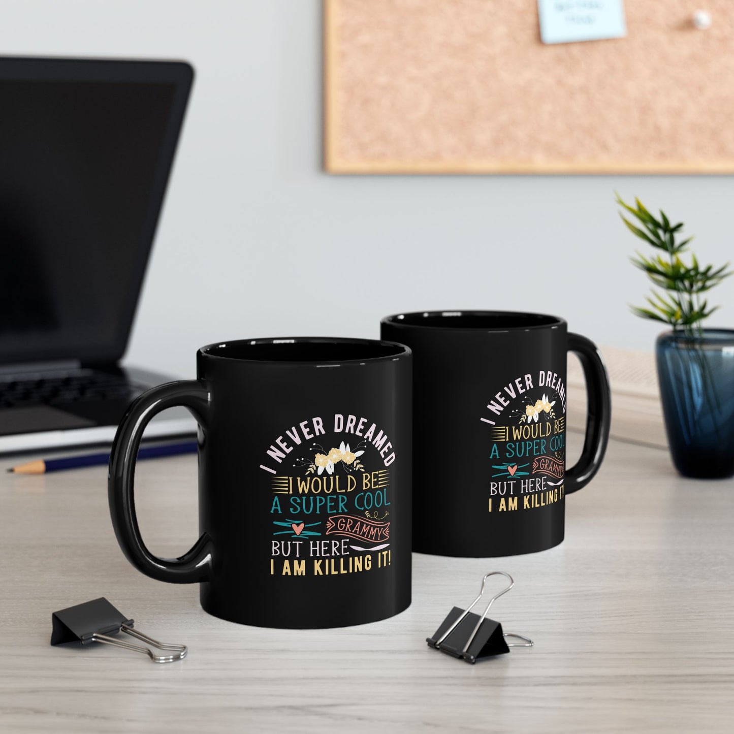 Super Cool Grammy Black Coffee Mug — 11oz & 15oz