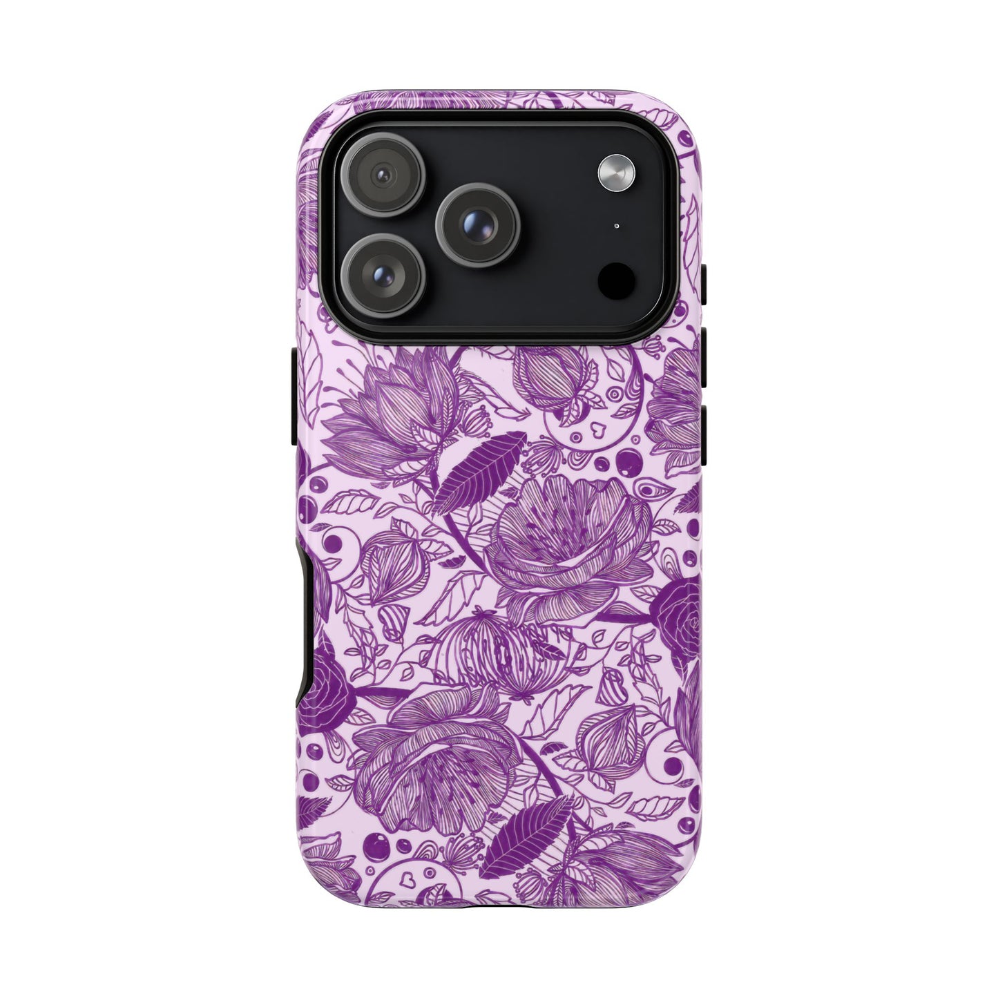 Graphical Garden: Purple Edition iPhone Tough Cases