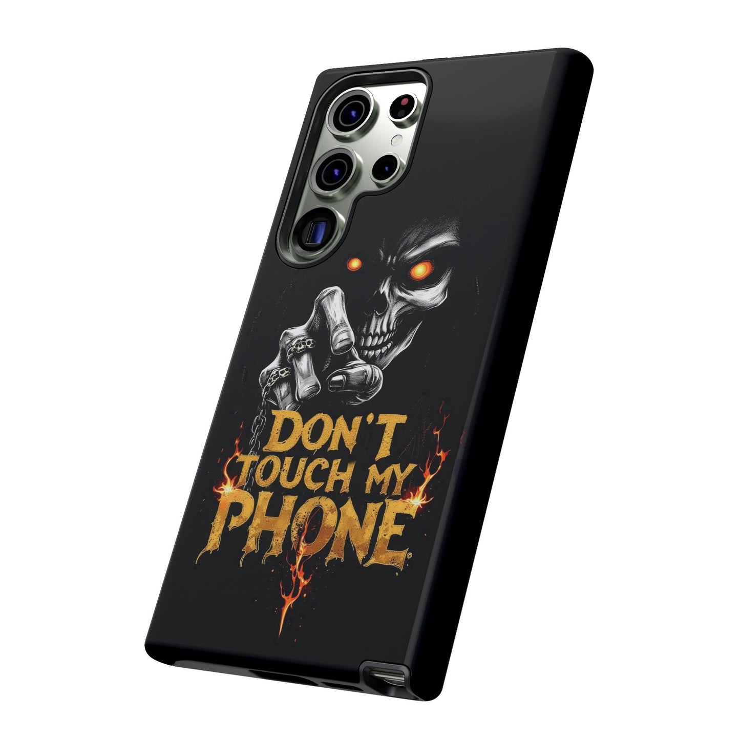 Skull Samsung Tough Cases, Don't Touch My Phone Cover,