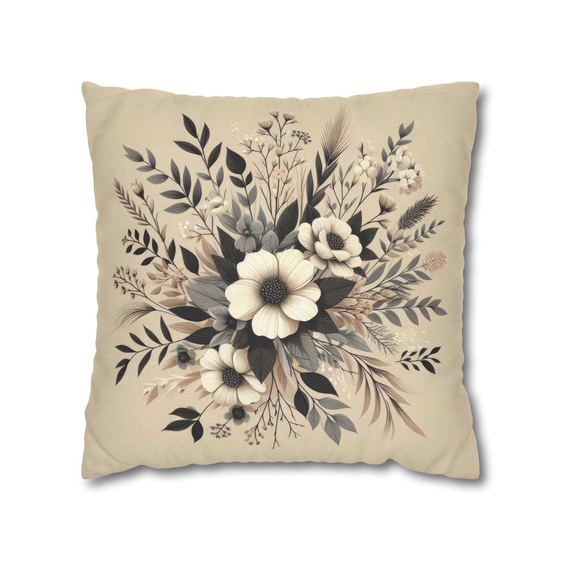 Autumn's Embrace Spun Polyester Square Pillowcase