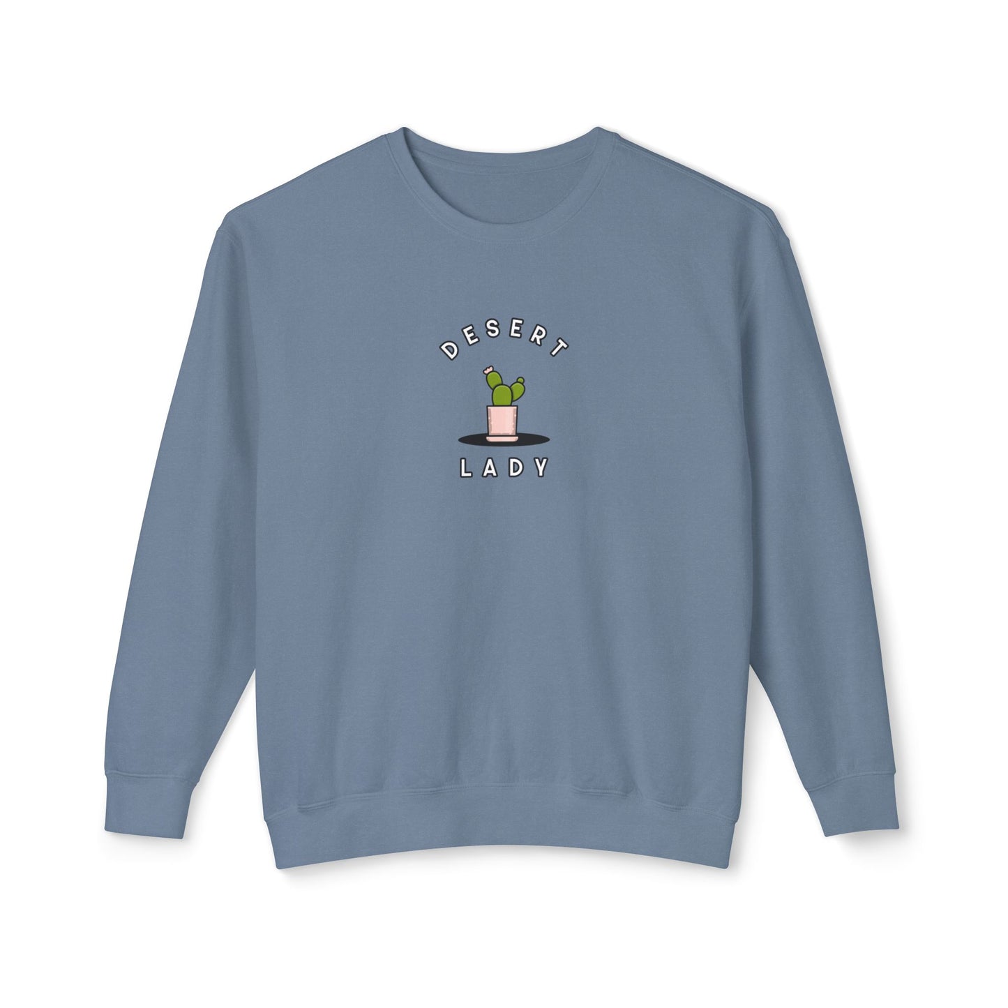 Desert Lady Unisex Lightweight Crewneck Sweatshirt