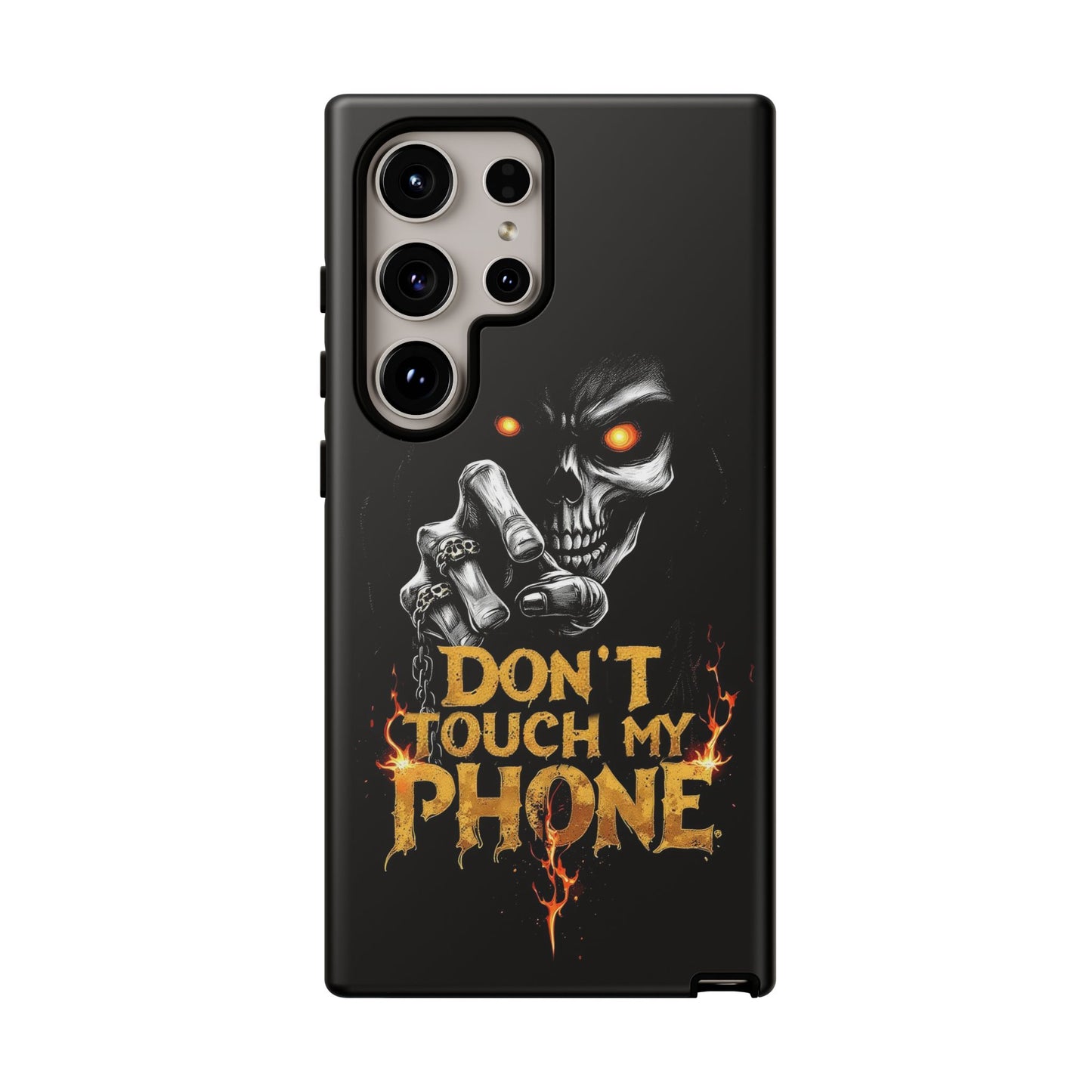 Skull Samsung Tough Cases, Don't Touch My Phone Cover,