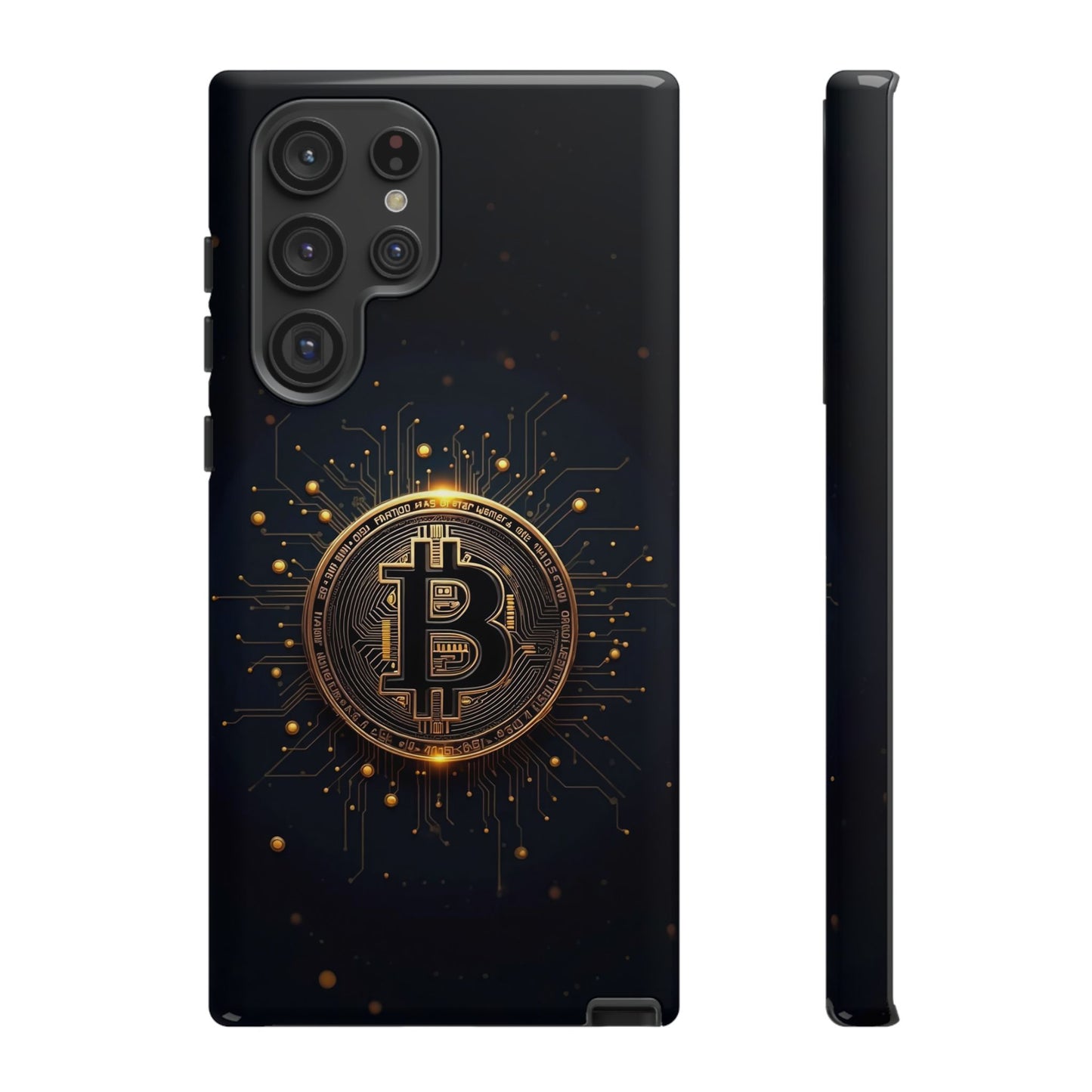 Bitcoin Samsung Tough Case for Smartphones, Crypto Lover Phone Accessory