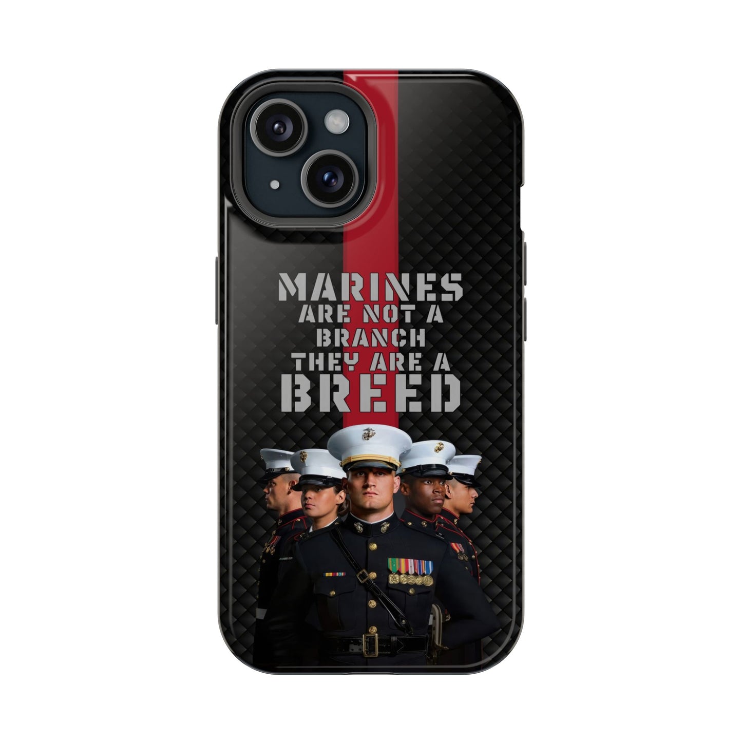 Marines Magnetic Tough Case - "Not a Branch, a Breed" Military iPhone Cover