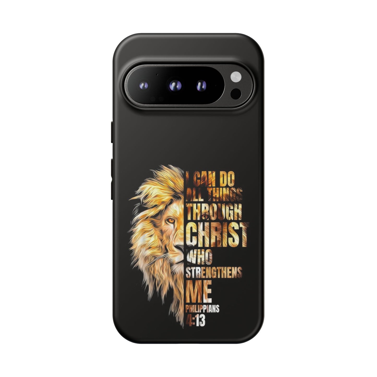 Inspirational Lion  Google Pixel Phone Case, Strength & Faith, Christian Accessories