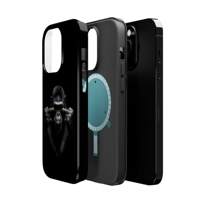 Edgy Gorilla Magnetic iPhone Case, Unique Cell Phone Cover