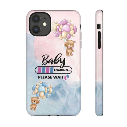 Cute Baby Loading Phone Case for iPhone - Maternity Cover for Pregnancy Reveal or Baby Shower
