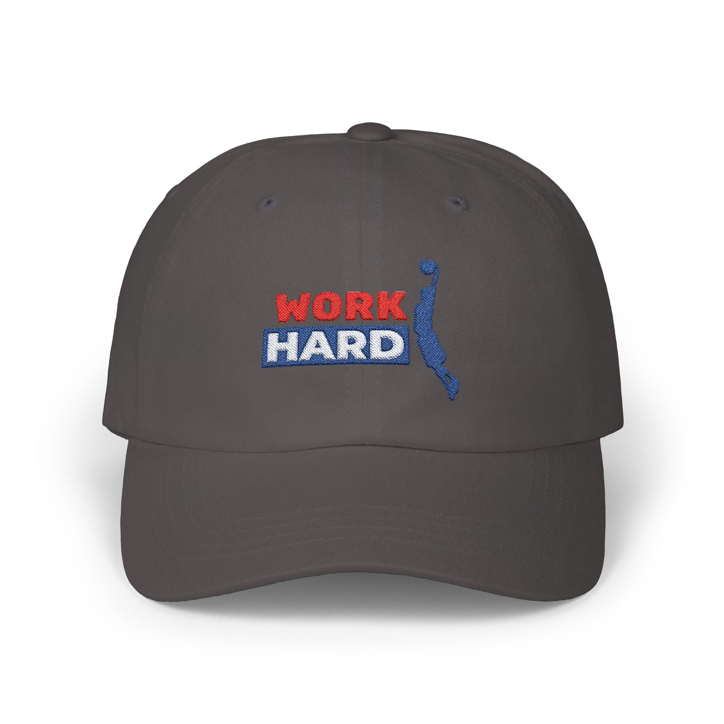 Work Hard Classic Dad Cap / embroidered